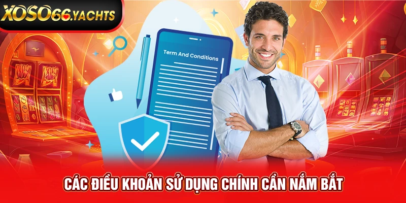 Các điều khoản sử dụng chính cần nắm bắt